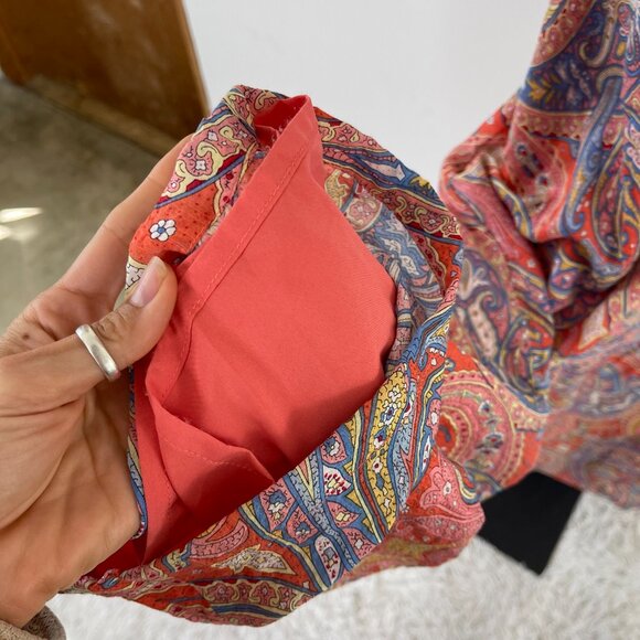 Molly Bracken Women's Multicolor Pink Isabelle Paisley Woven Jumpsuit Size S/XL - Picture 10 of 15